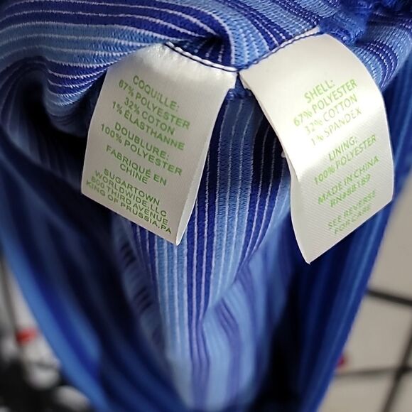Lilly Pulitzer Womens  Blue Ottoman Striped Alden Dress Summer Spring - Picture 8 of 8